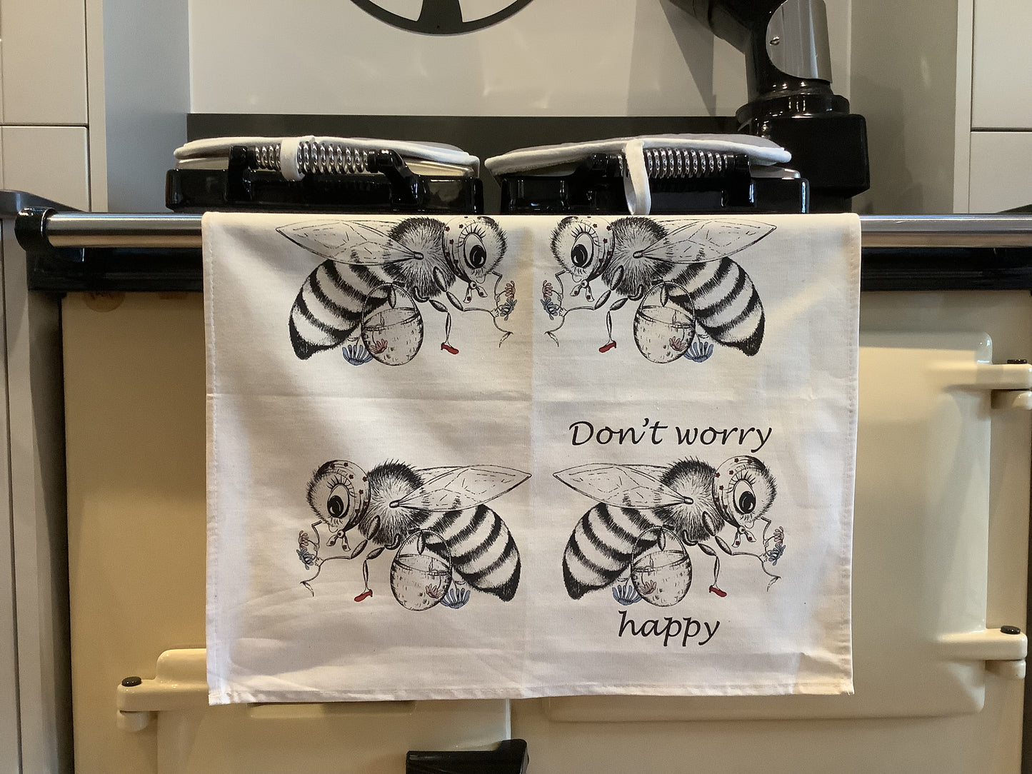 Mrs Bee Cotton Tea towel